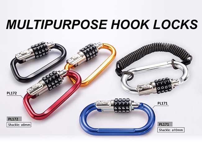 Outdoor Essential Combination Tool: Combination Hook Padlock